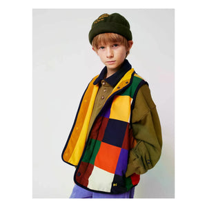 Bobo Choses - Sleeveless Double-Sided Recycled Fiber Jacket | Yellow