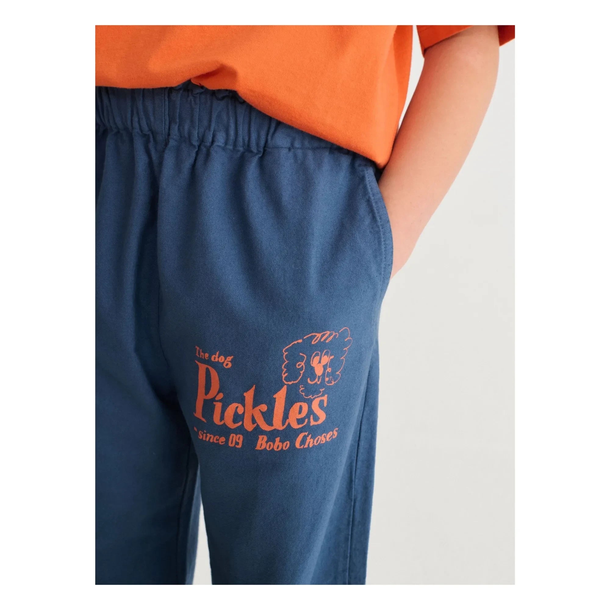 Bobo Choses - The Dog Pickles Organic Cotton Pants | Navy Blue