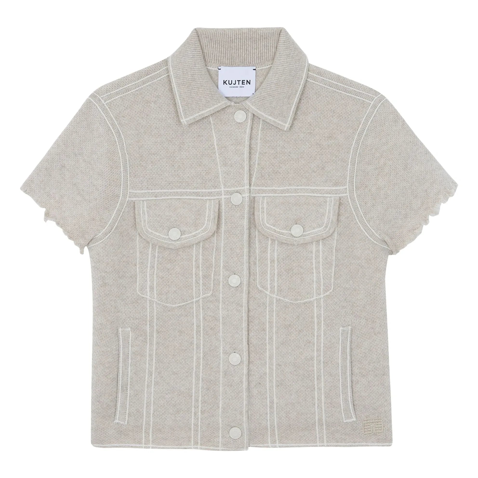 Kujten - Jessinda Cashmere Jacket | Oatmeal