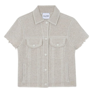 Kujten - Jessinda Cashmere Jacket | Oatmeal