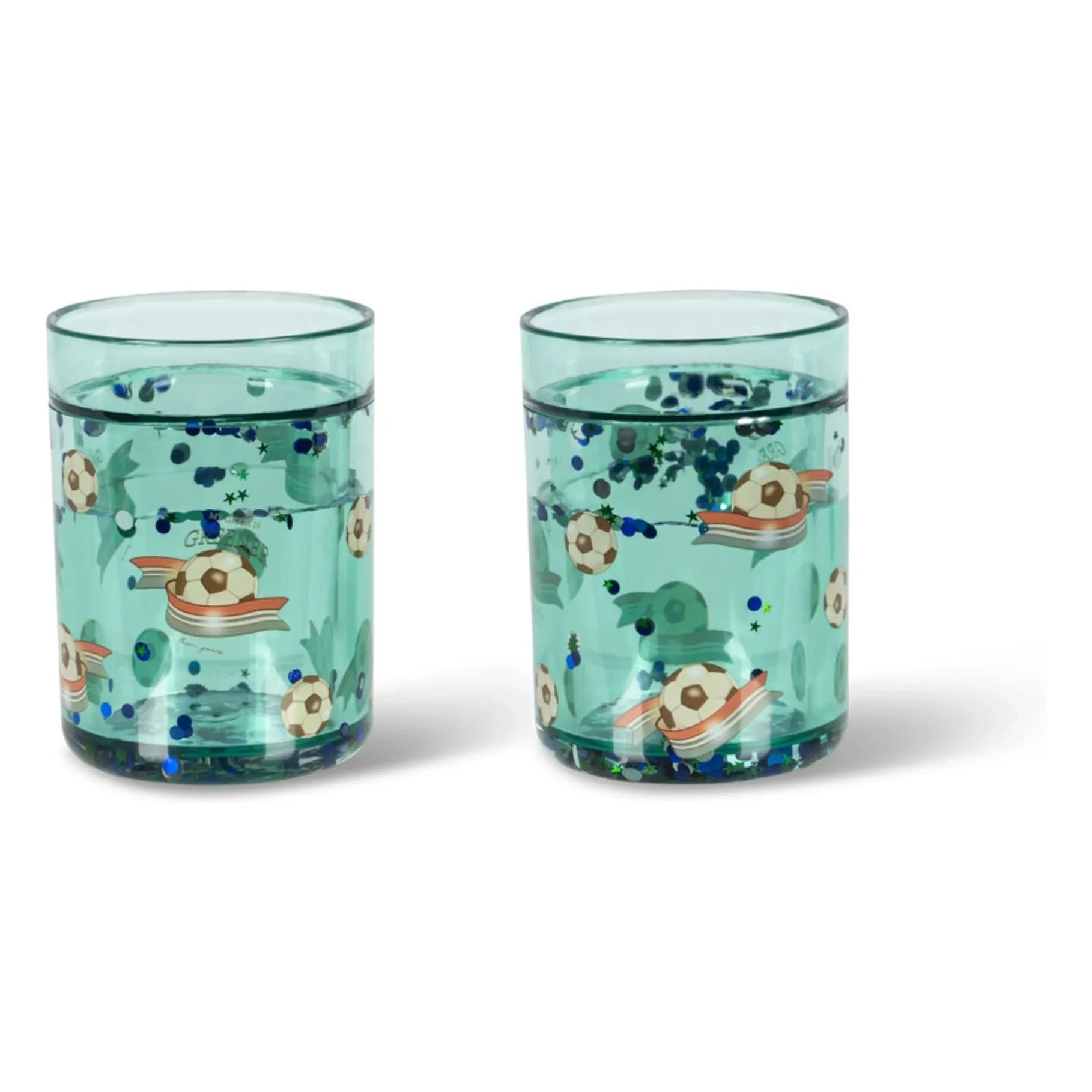 Konges Sløjd - Kick It Glitter Cups - Set of 2 | Blue