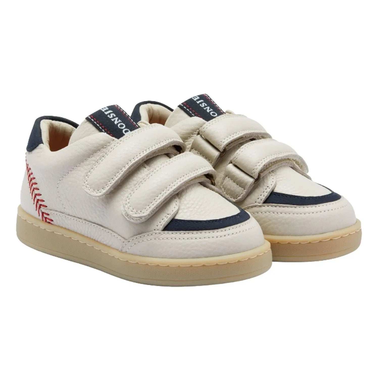Donsje - Ronan Double Striped Sneakers | White