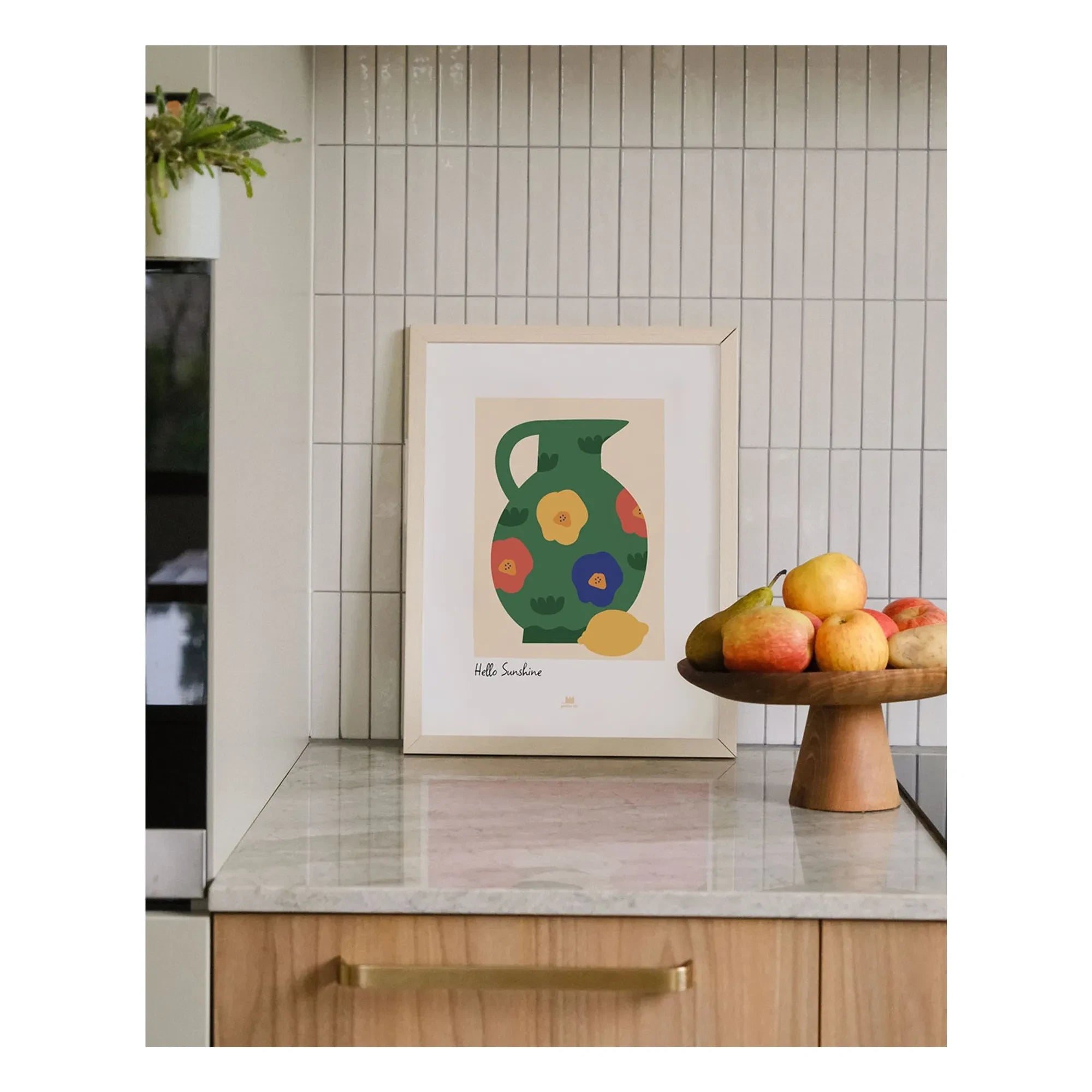 Ma petite vie - Hello Sunshine Poster | Green