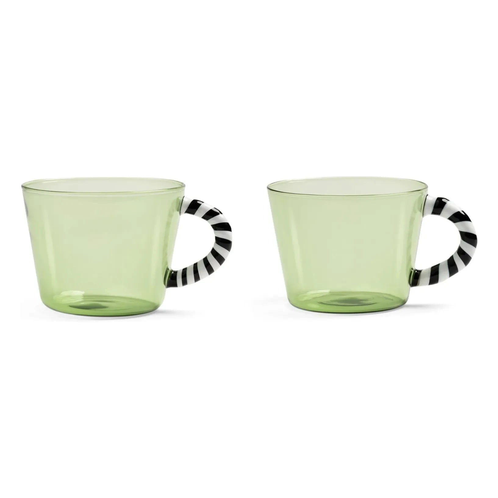 &Klevering - Duet cam bardaklar - 2'li Set | Yeşil