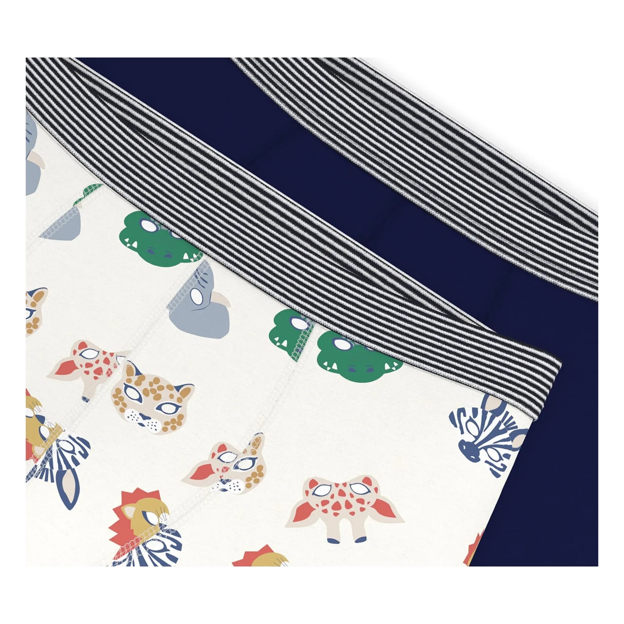 Petit Bateau - Navy 2-Pack Boxer Masks
