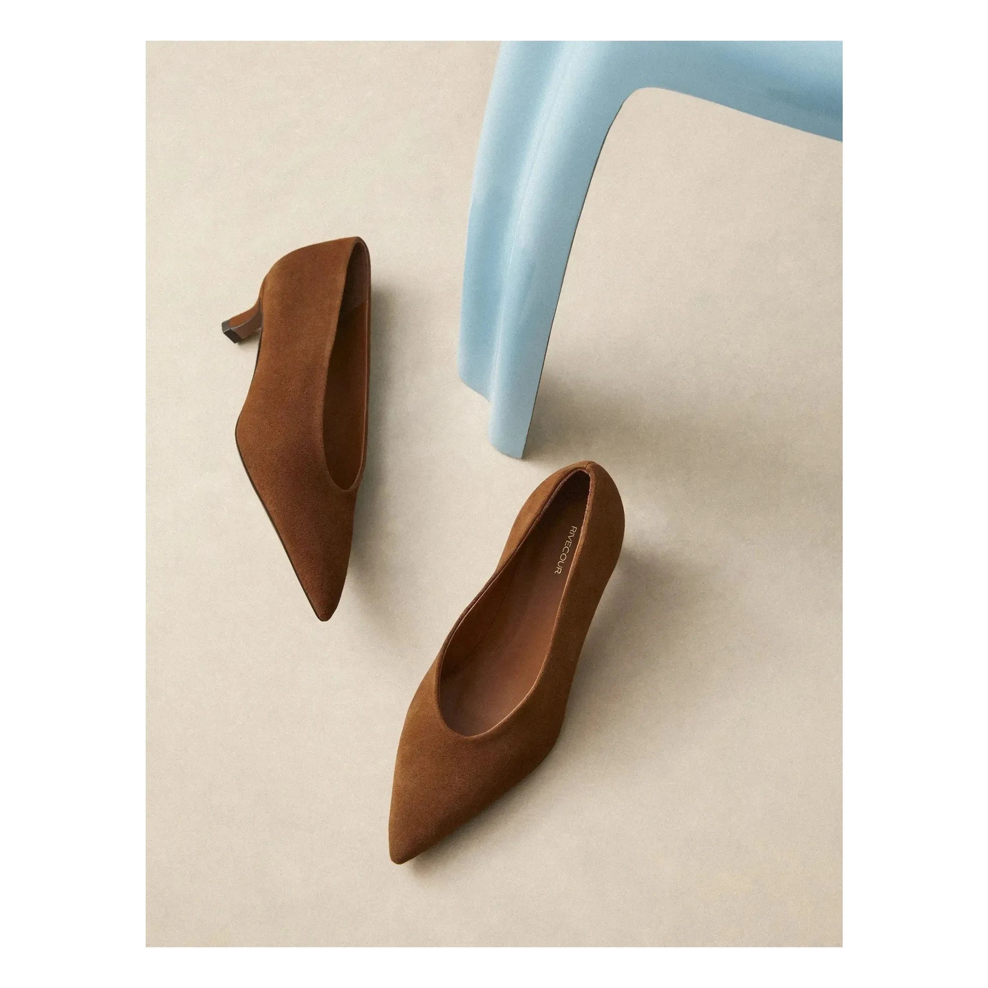 Rivecour - No. 413 Swedish Heeled Shoes | Cognac