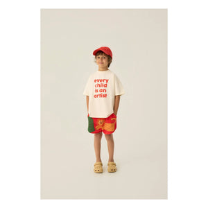 The Campamento - Oversized T-Shirt Every Child Is An Artist Organic Cotton | Ivory
