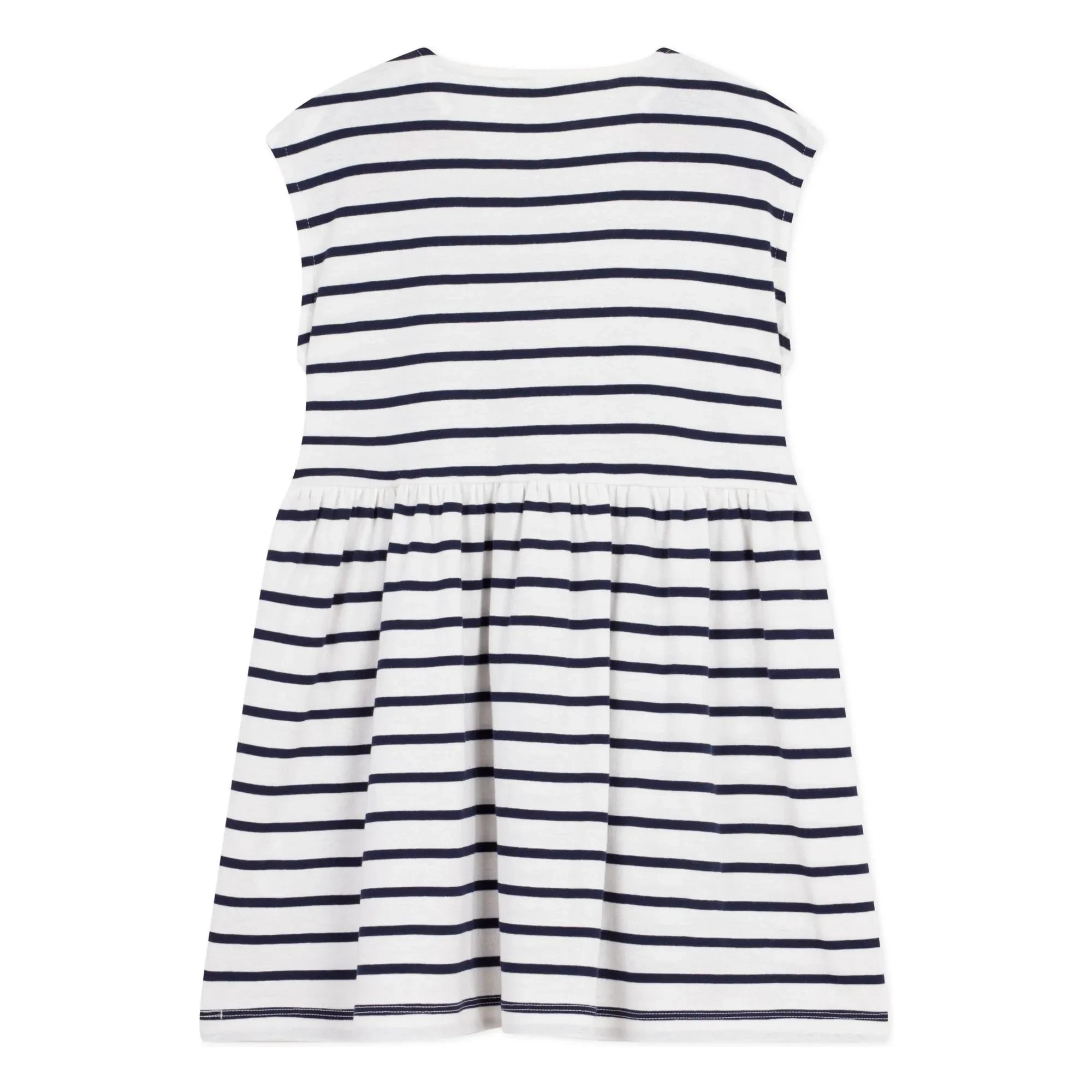 Petit Bateau - Striped Sleeveless Dress | White