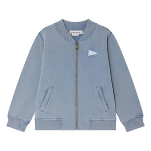 Bonpoint - Loreto Organic Cotton Bomber Jacket | Azure Blue