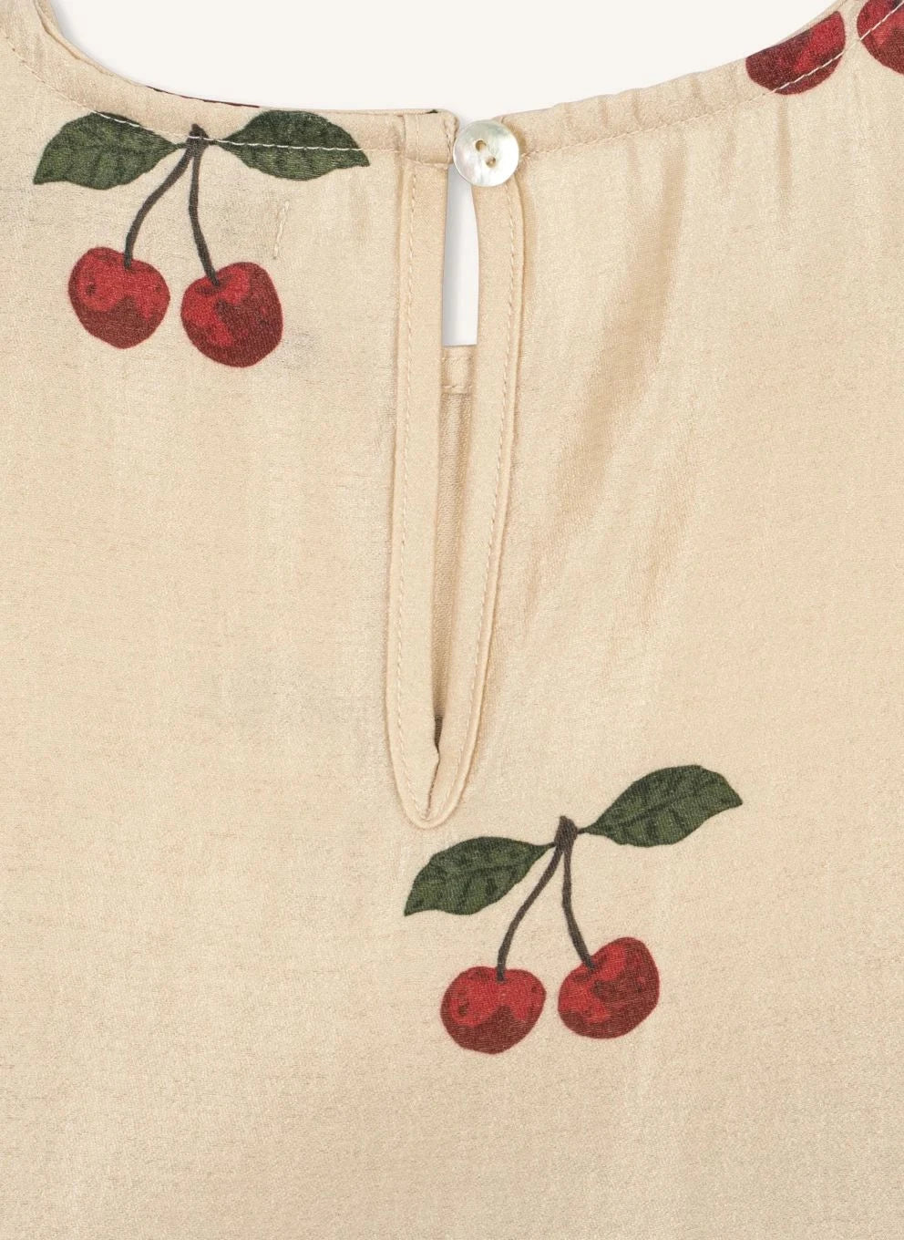 Konges Sløjd - Fanya Cherry Shimmer Elbise | Altın