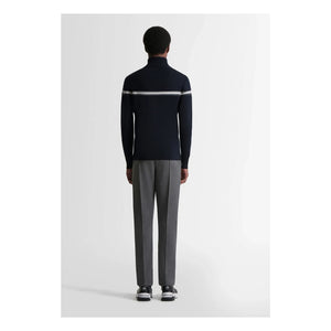 Fusalp - Wengen Fiz II Merino Yün Fermuarlı Sweat Üstü | Lacivert