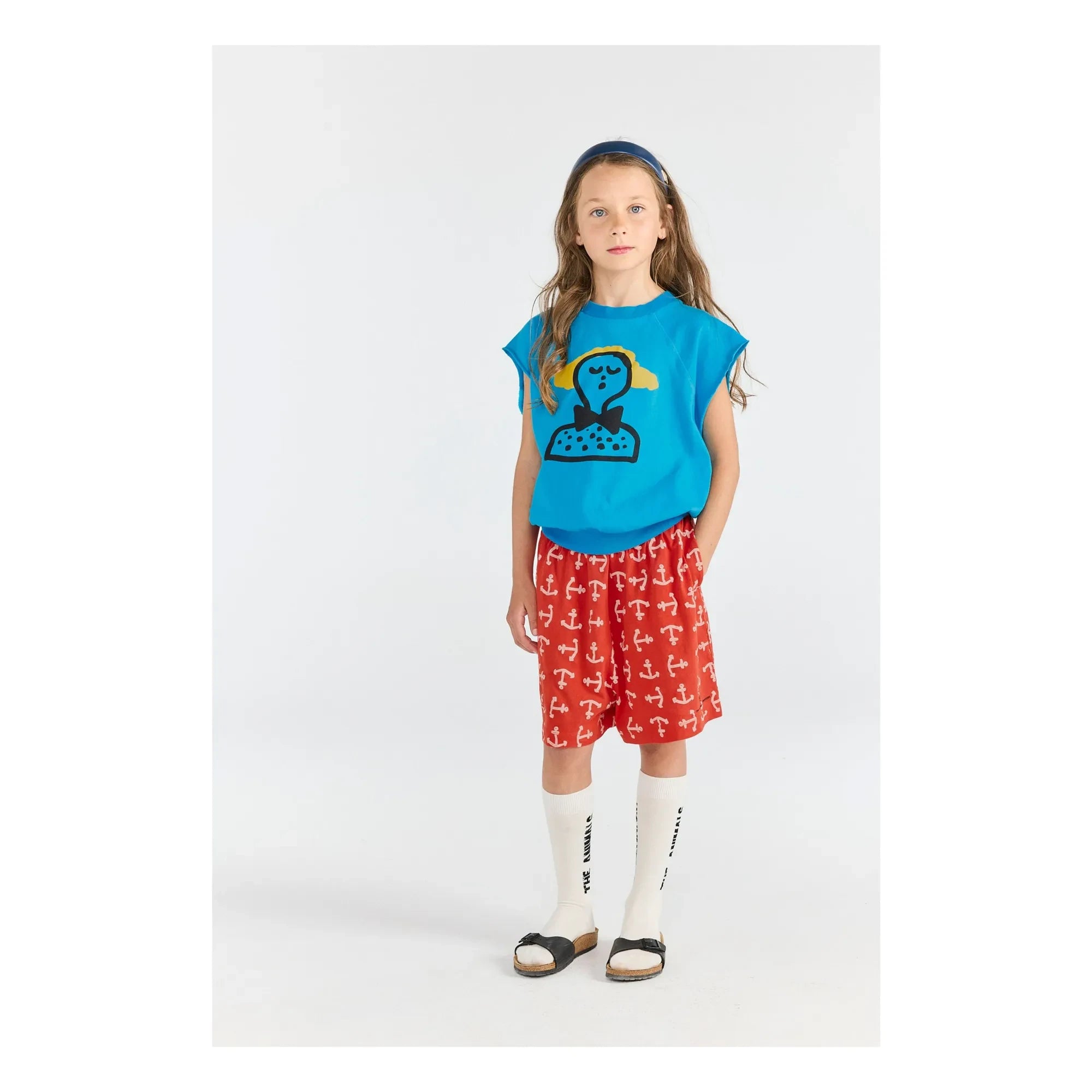 The Animals Observatory - Organic Cotton Mole Anchor Shorts | Red