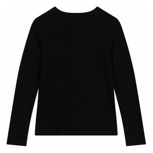 Petit Bateau - Pointelle Organic Cotton T-Shirt | Black