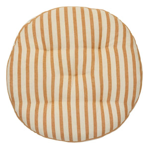 Madam Stoltz - Striped Cotton Chair Cover | Yellow