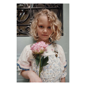 Emile et Ida - Floral Pattern Overalls | Cream