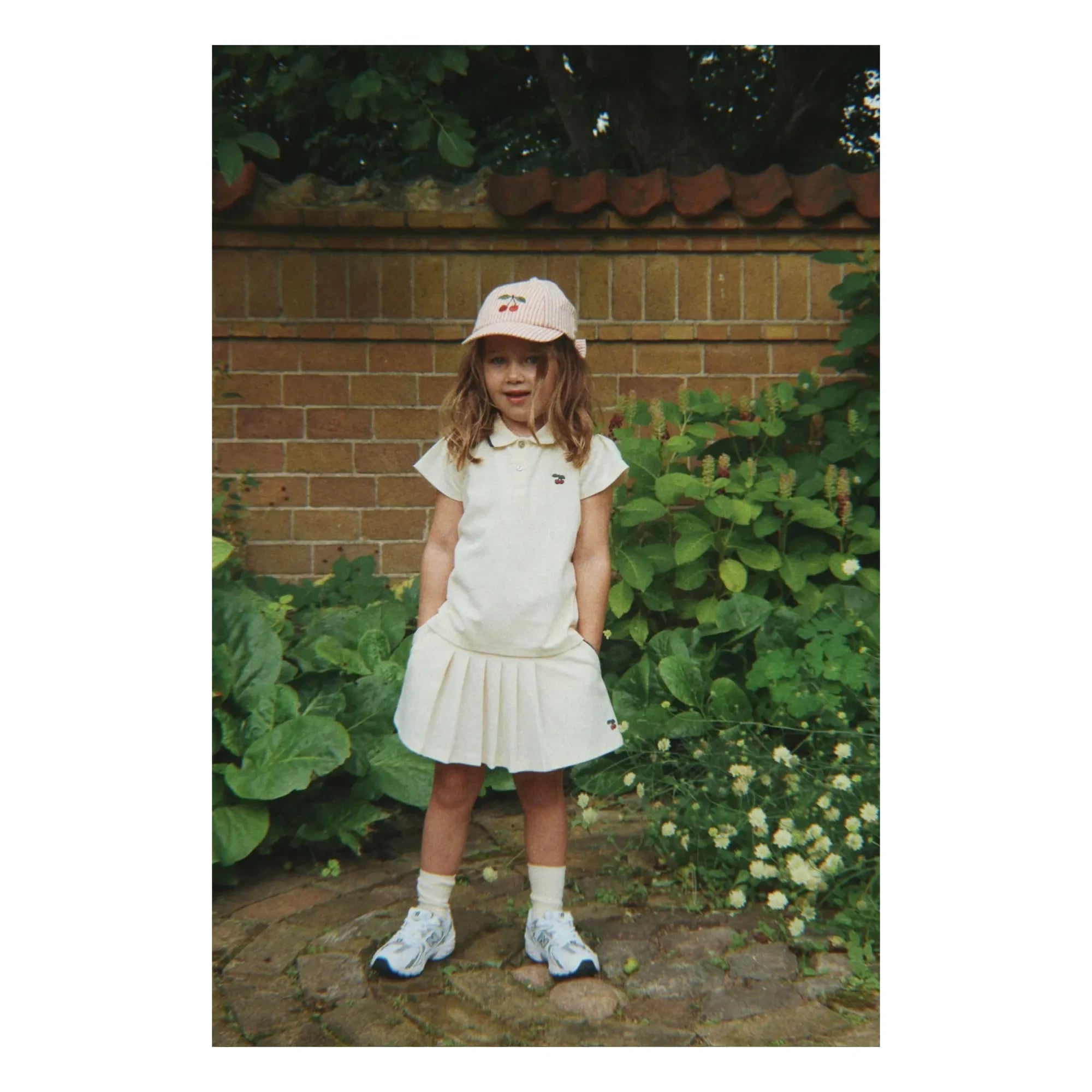 Konges Sløjd - Florita Cerises organic cotton skirt | Ecru