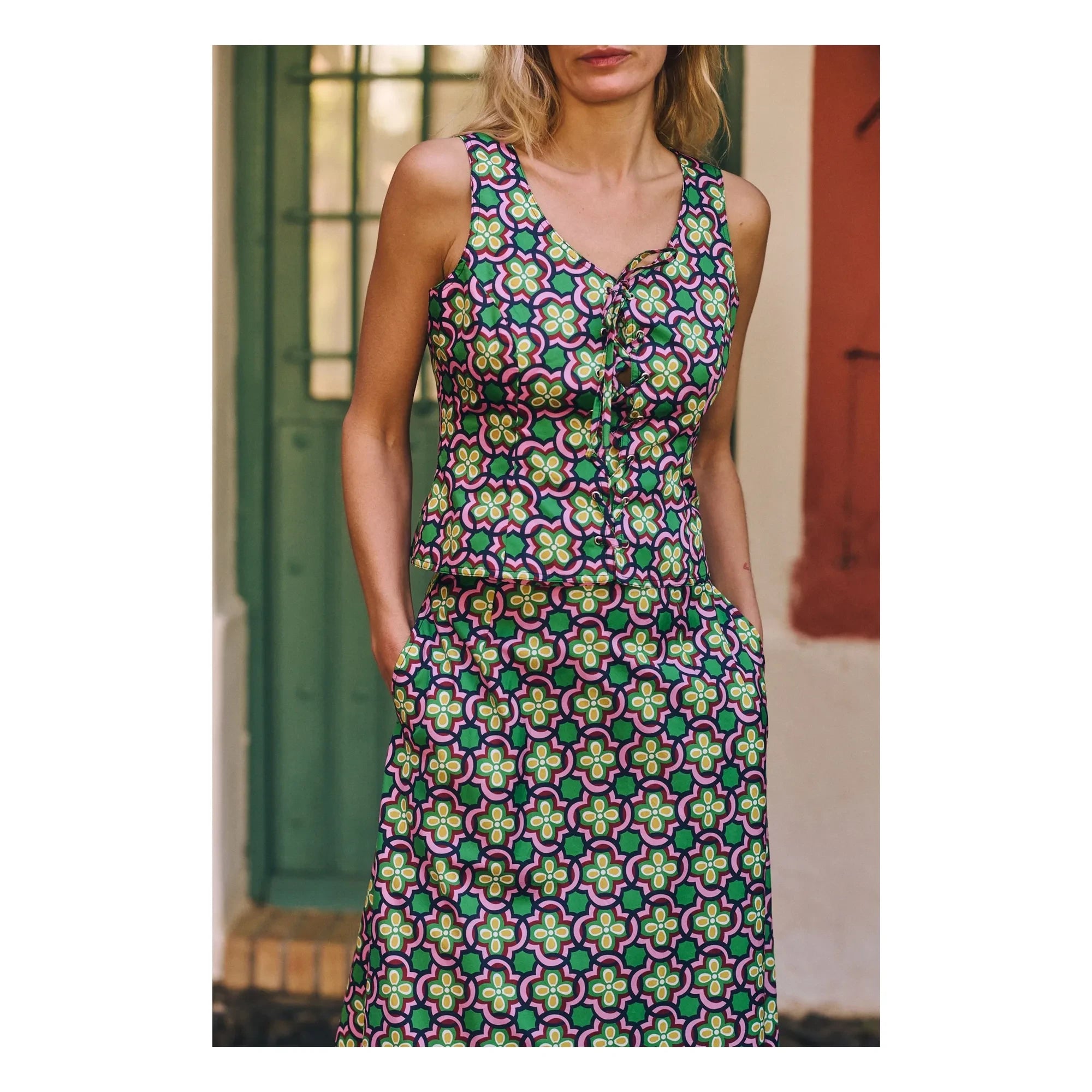 Maria de la Orden - Bowen Cotton Top | Pink