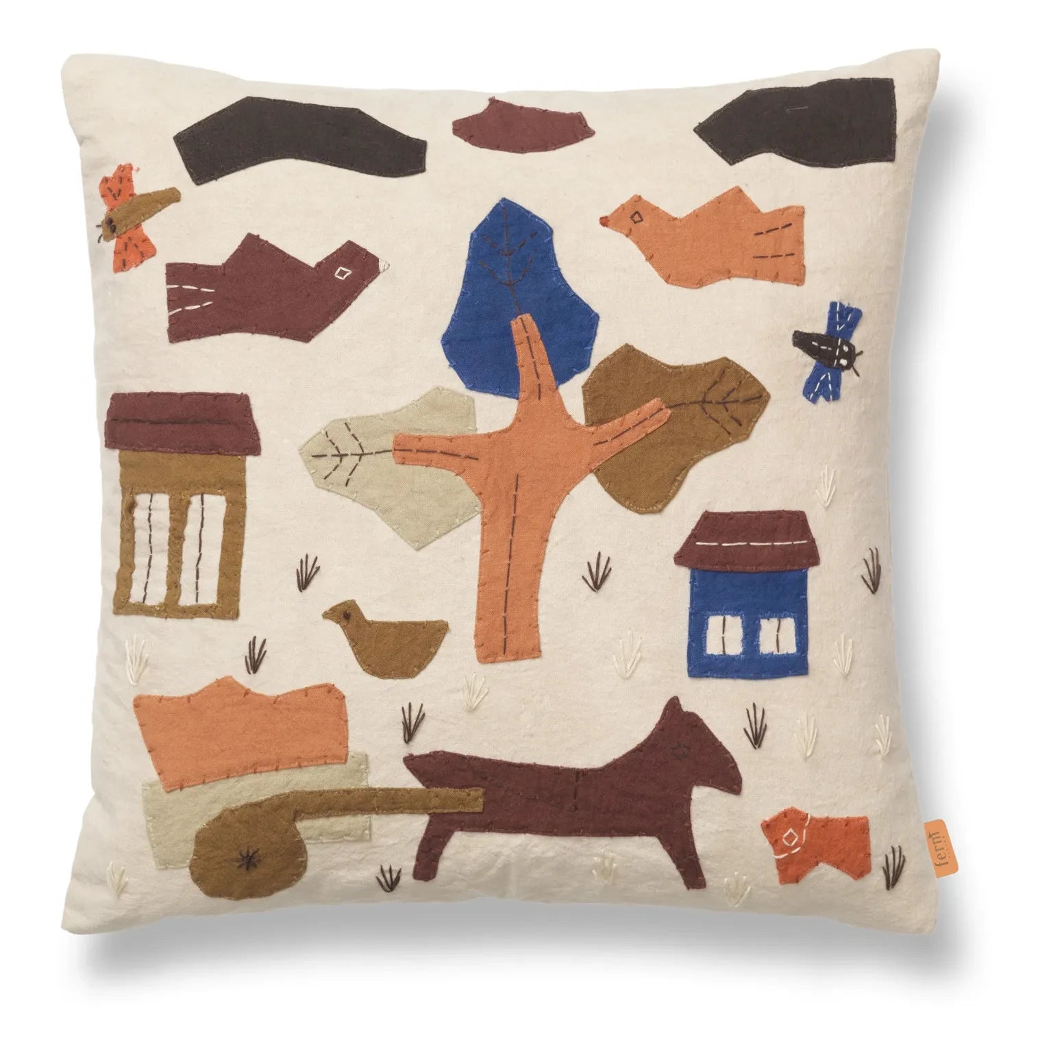 Ferm Living Kids - Village Pillow | Off-white