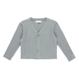 Rylee + Cru - Mini Ribbed File Tank Top | Gray Blue