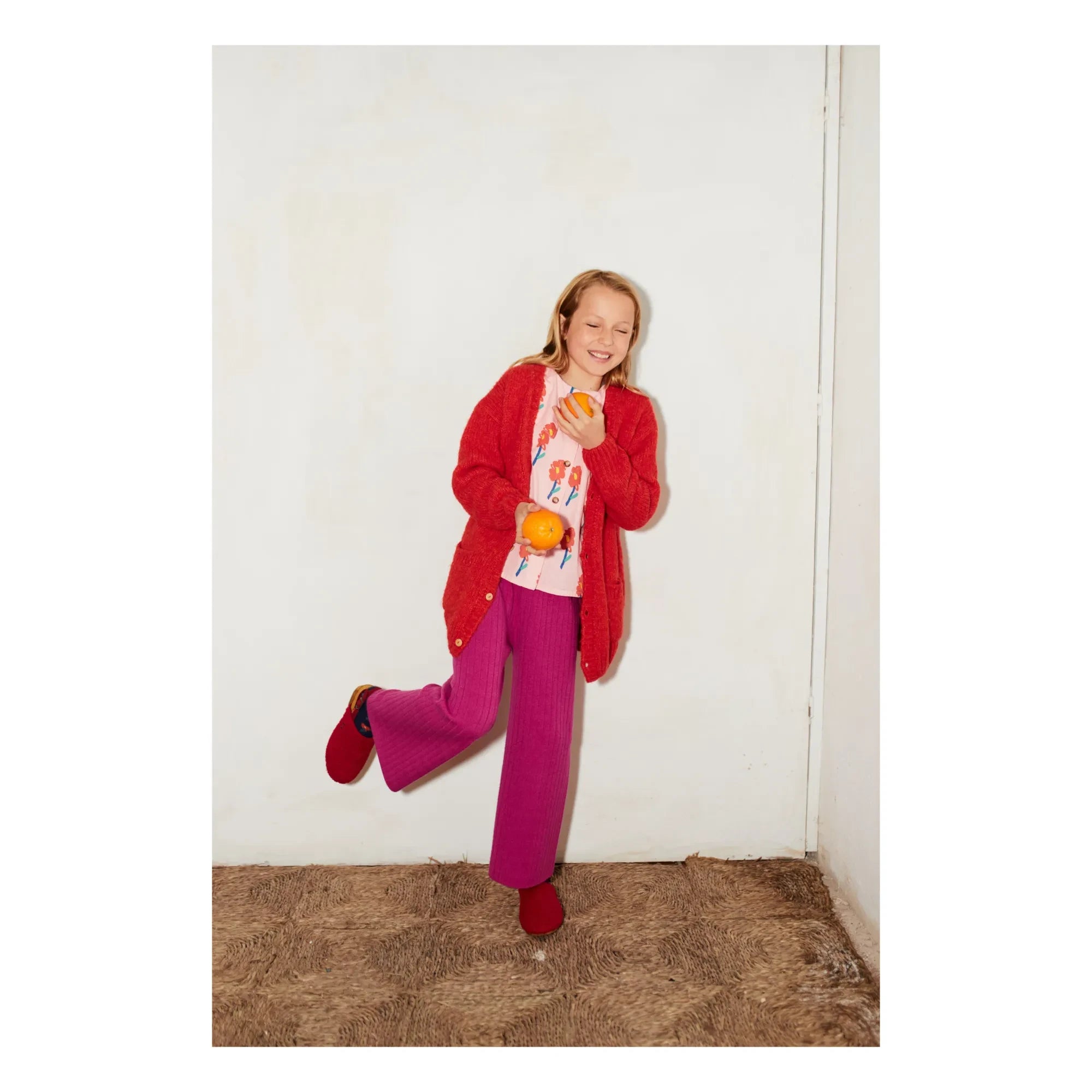 Bobo Choses - Faux Fur Slippers | Red