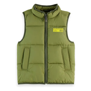 Scotch & Soda - Sleeveless Puffer Vest | Green