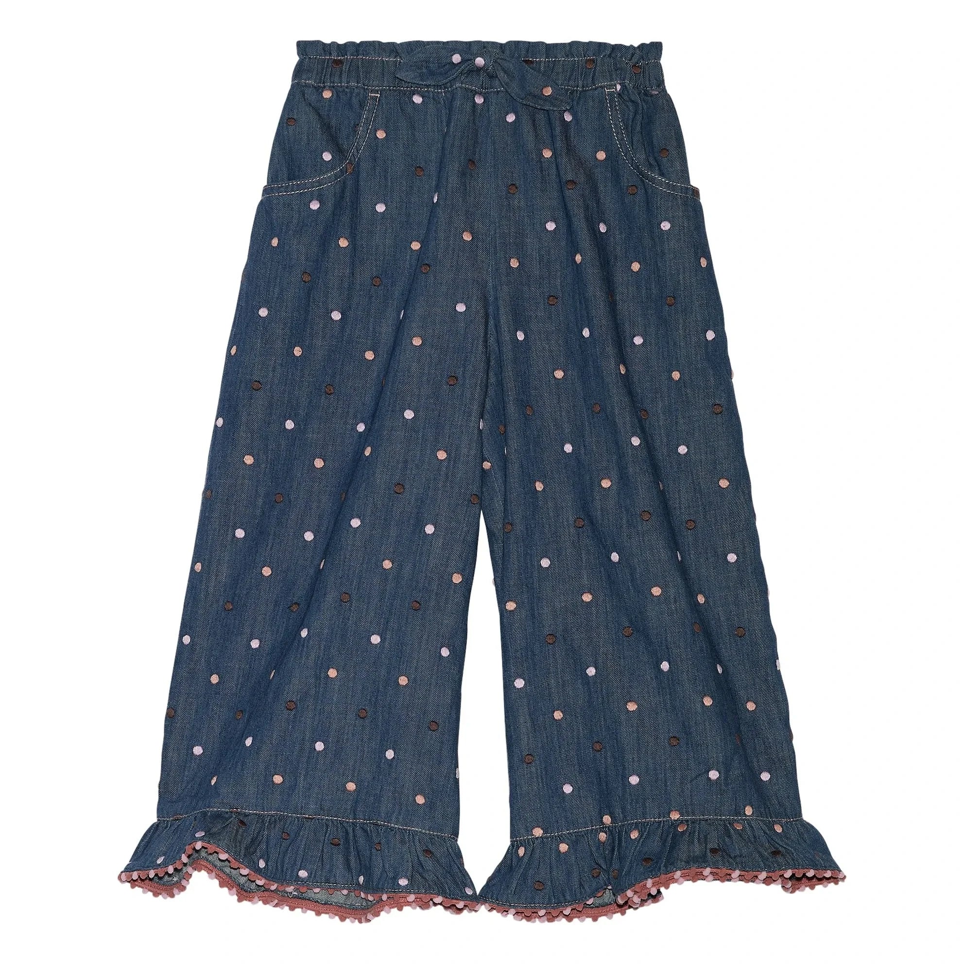 Zimmermann - Awaken Pois Denim Pants | Dark Blue