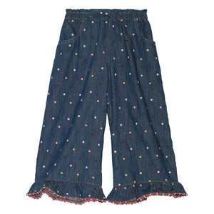Zimmermann - Awaken Pois Denim Pants | Dark Blue