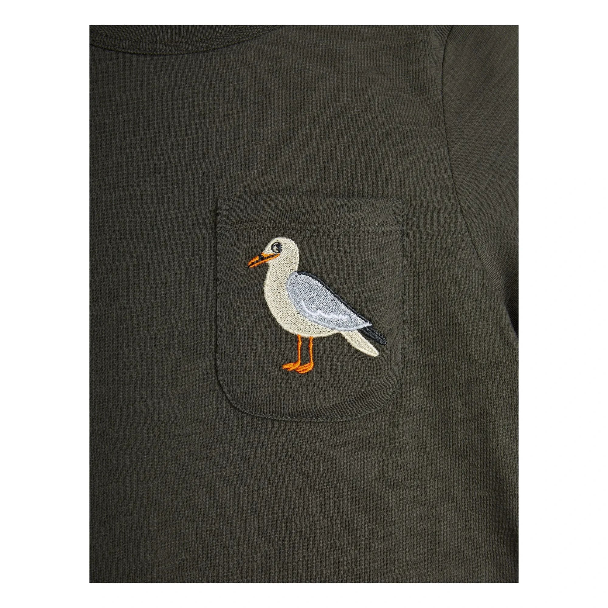 Mini Rodini - Seagull T-Shirt Organic Cotton | Black