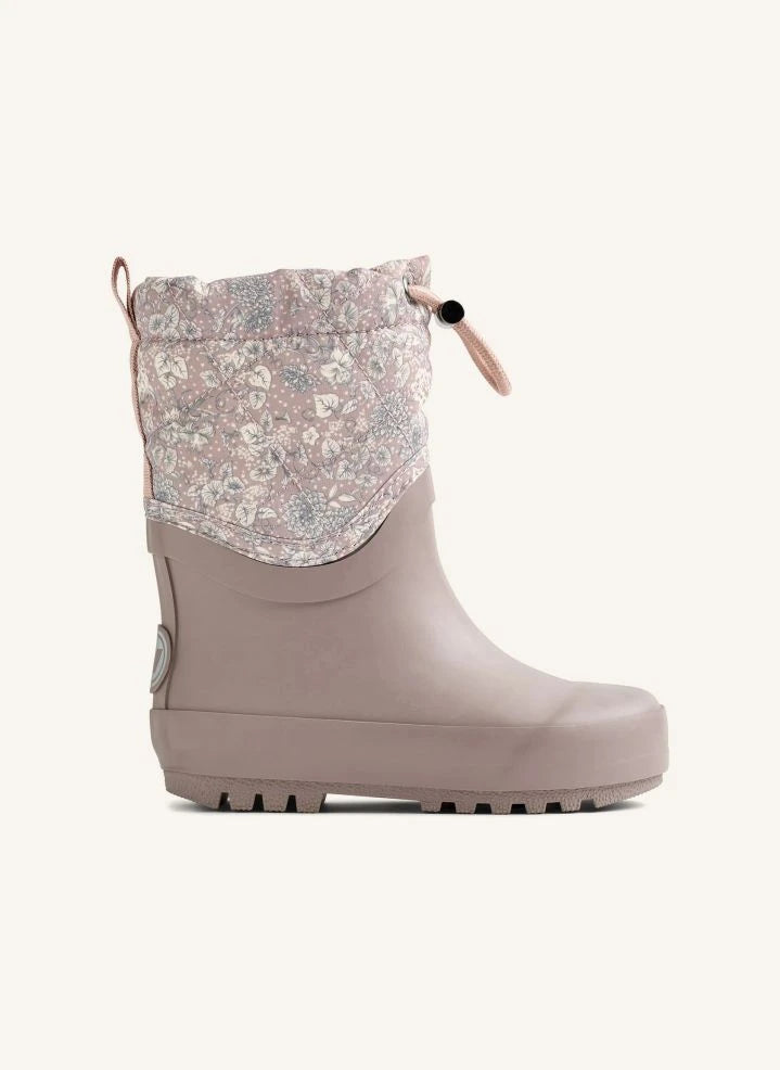 Wheat - Thermo Drizzle Çiçek Desenli Yağmur Çizmeleri | Soluk Pembe