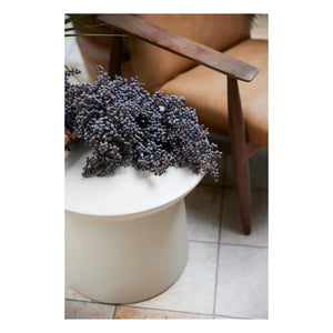 HKliving - Cream Glazed Earthenware Side Table
