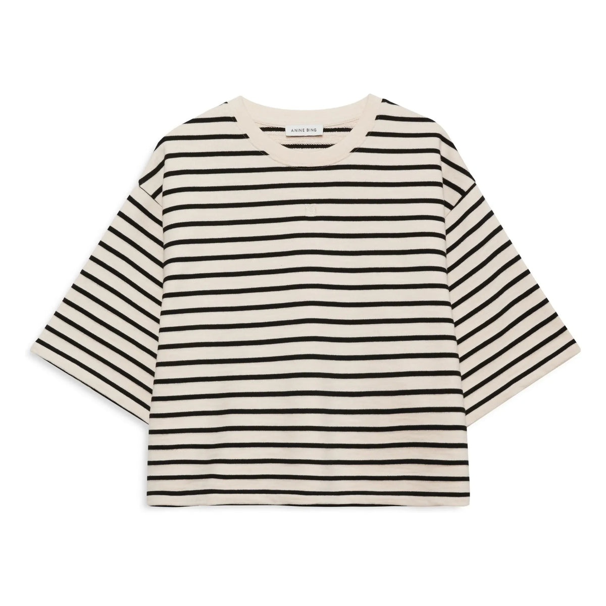 Anine Bing - Myers Striped Top | Black