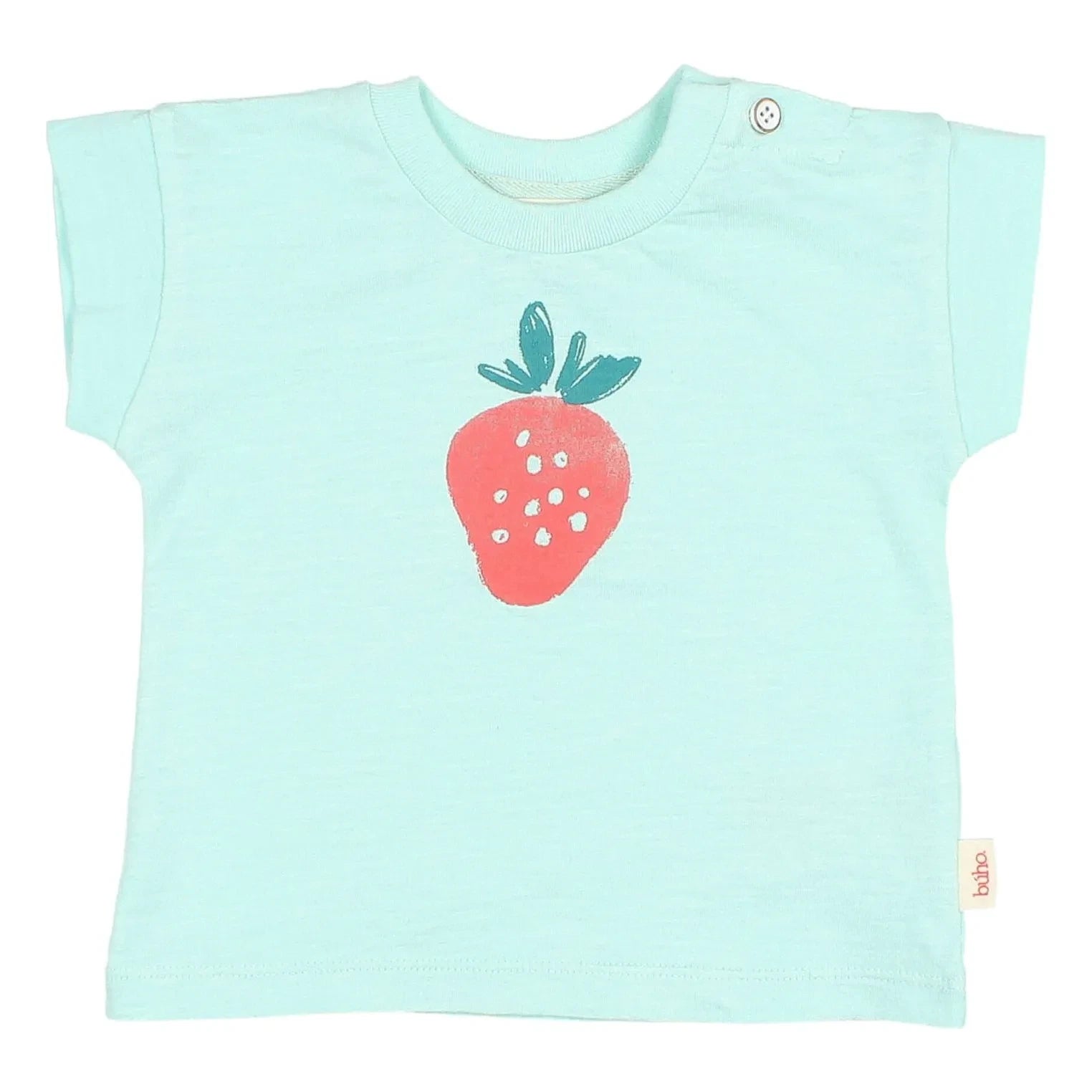 Búho - Çilek Organic Cotton Baby T-Shirt | Aqua