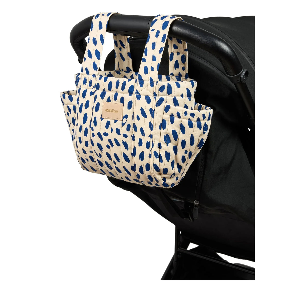 Nobodinoz - Hyde Park Leonie stroller organizer bag | Blue