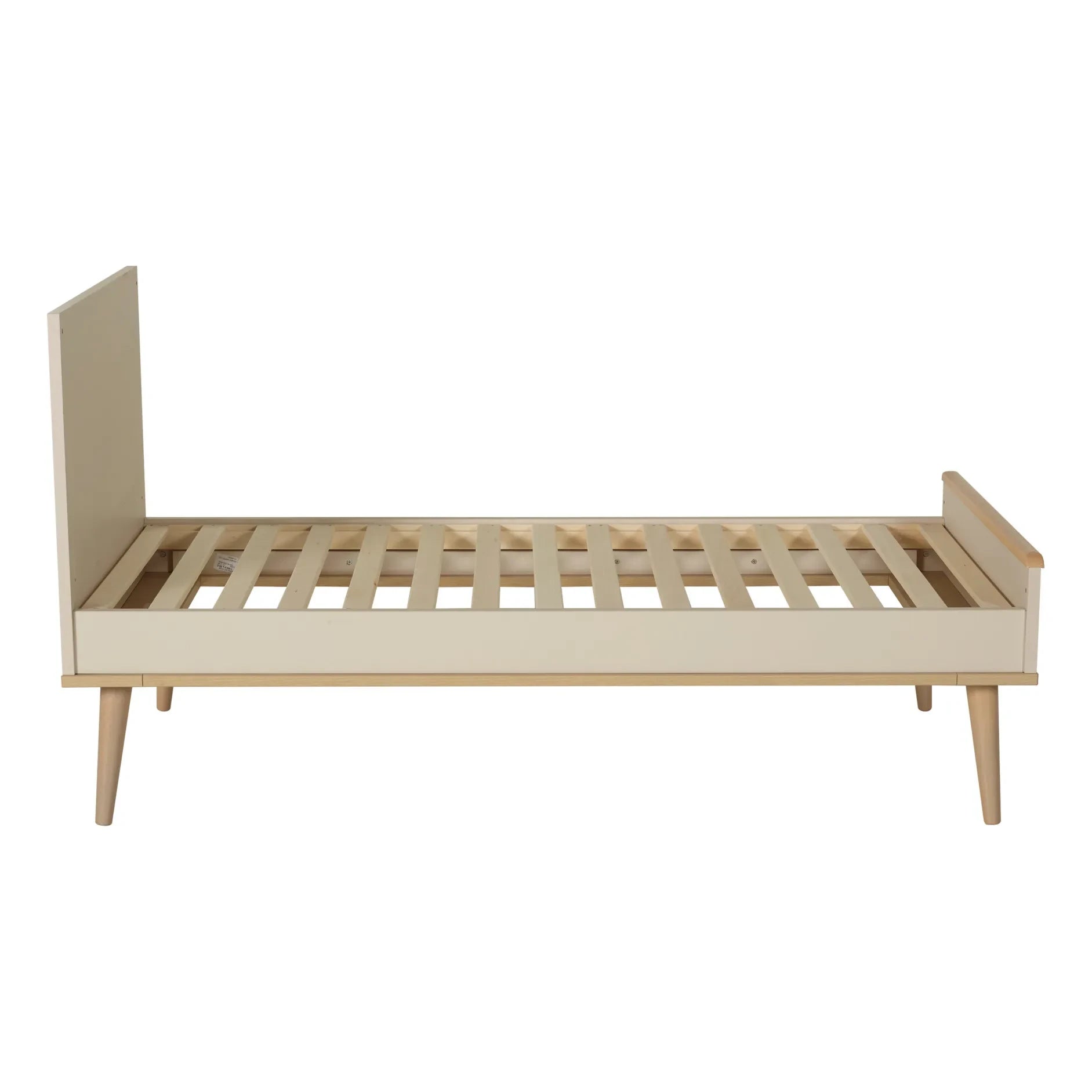 Quax - Flow Oak Crib 70 x 140 cm | Chalk