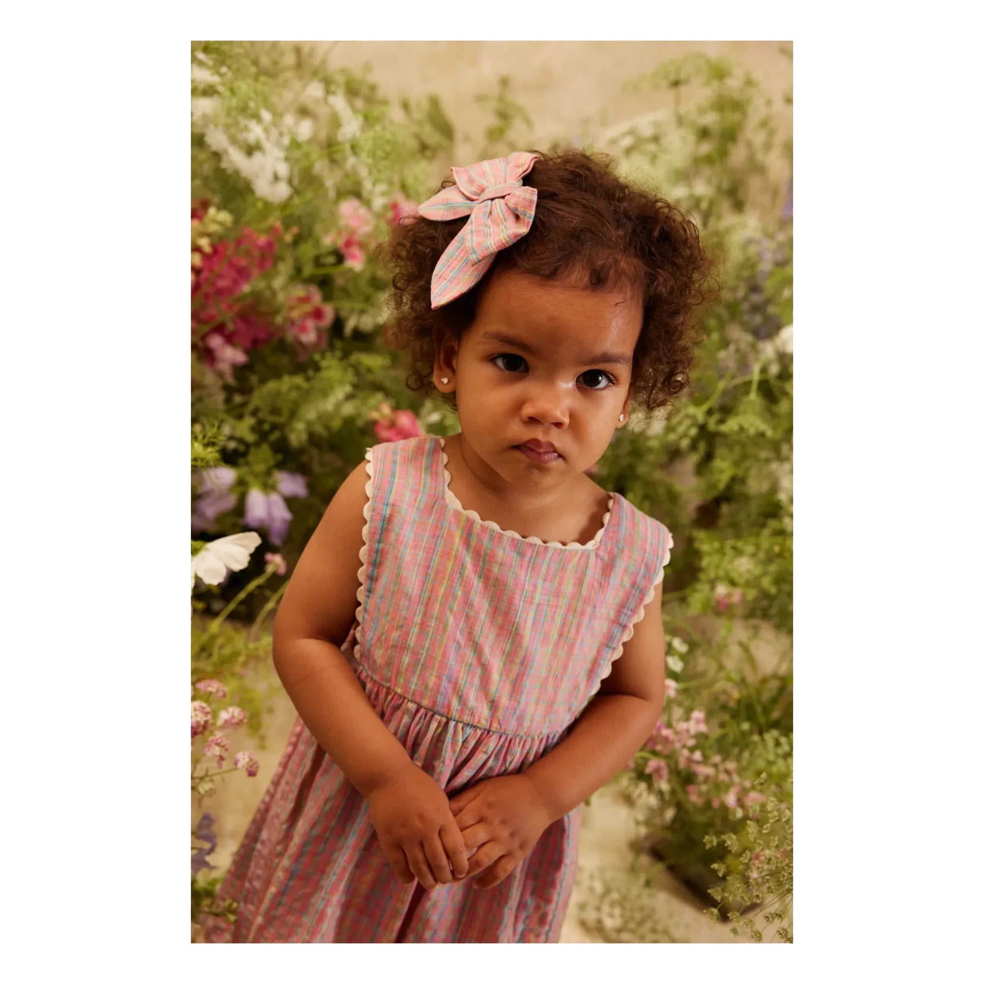 Louise Misha - Martine Flounce Dress | Powder Pink