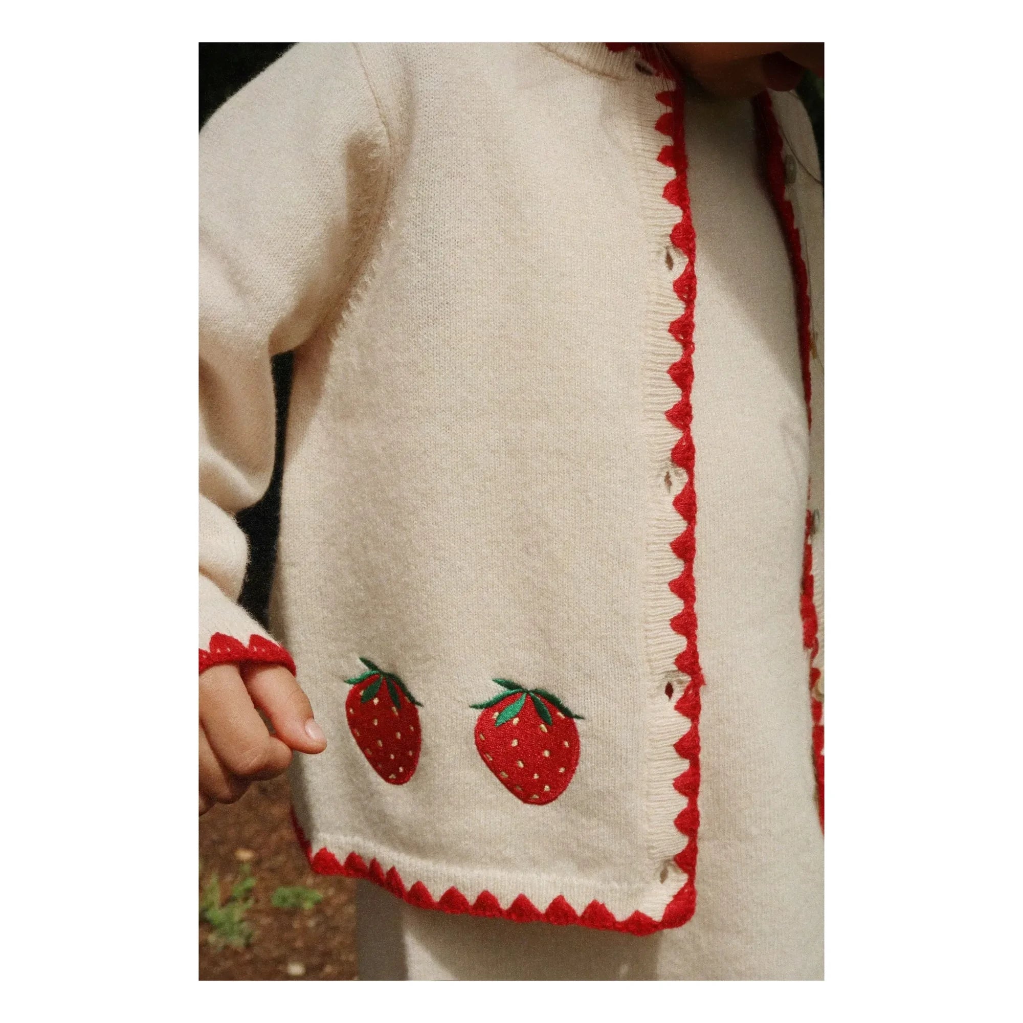 Konges Sløjd - Collette Strawberry Wool Sweater | Cream