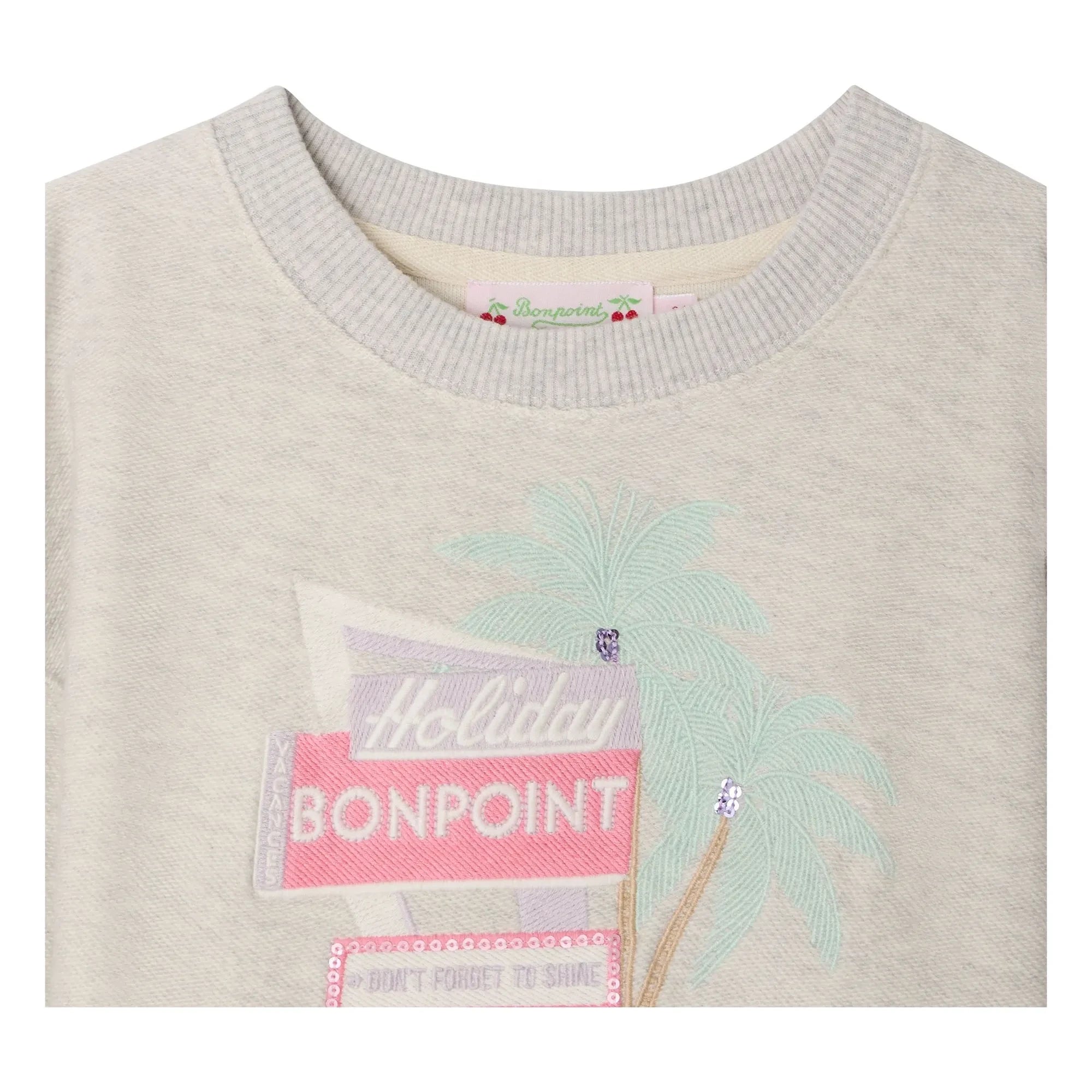 Bonpoint - Tayla Organic Cotton Sweatshirt | Heather Grey
