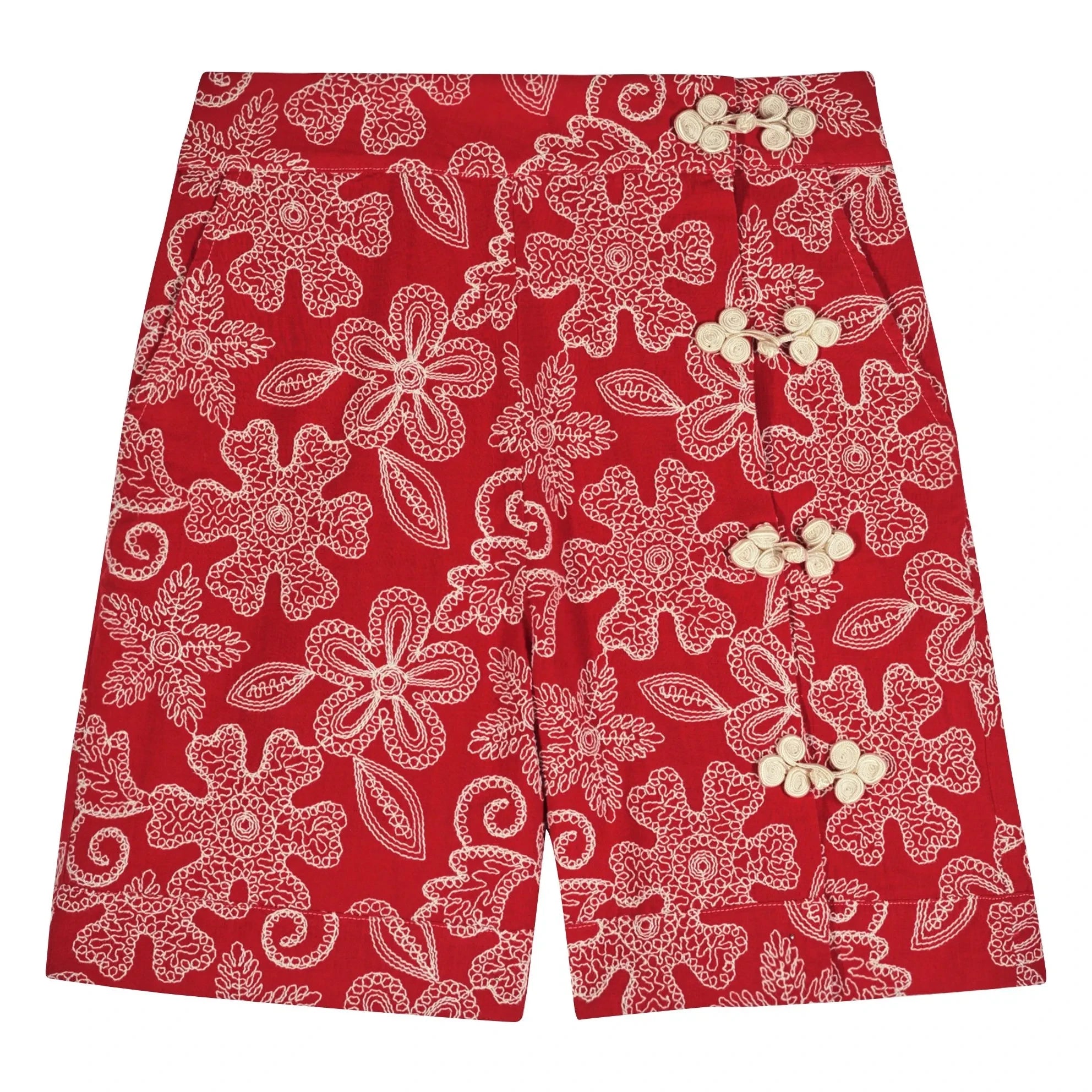 Maria de la Orden - Silene Cotton Shorts | Red