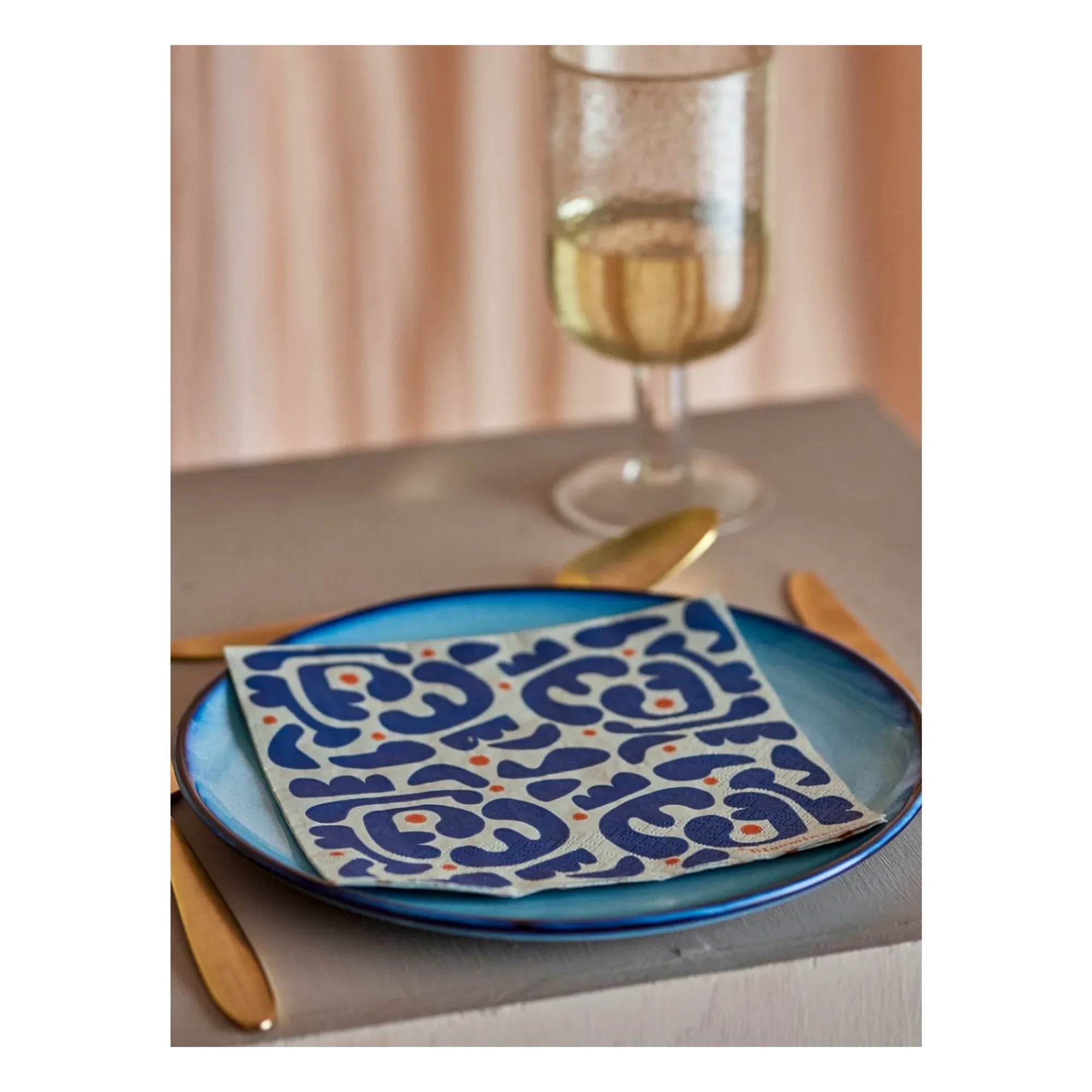Bloomingville - Eviaya Napkins - Set of 20 | Blue