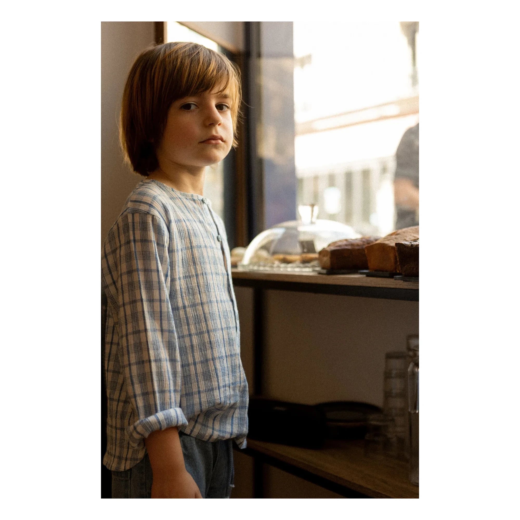Louis Louise - Kurta Uncle Checkered | Blue