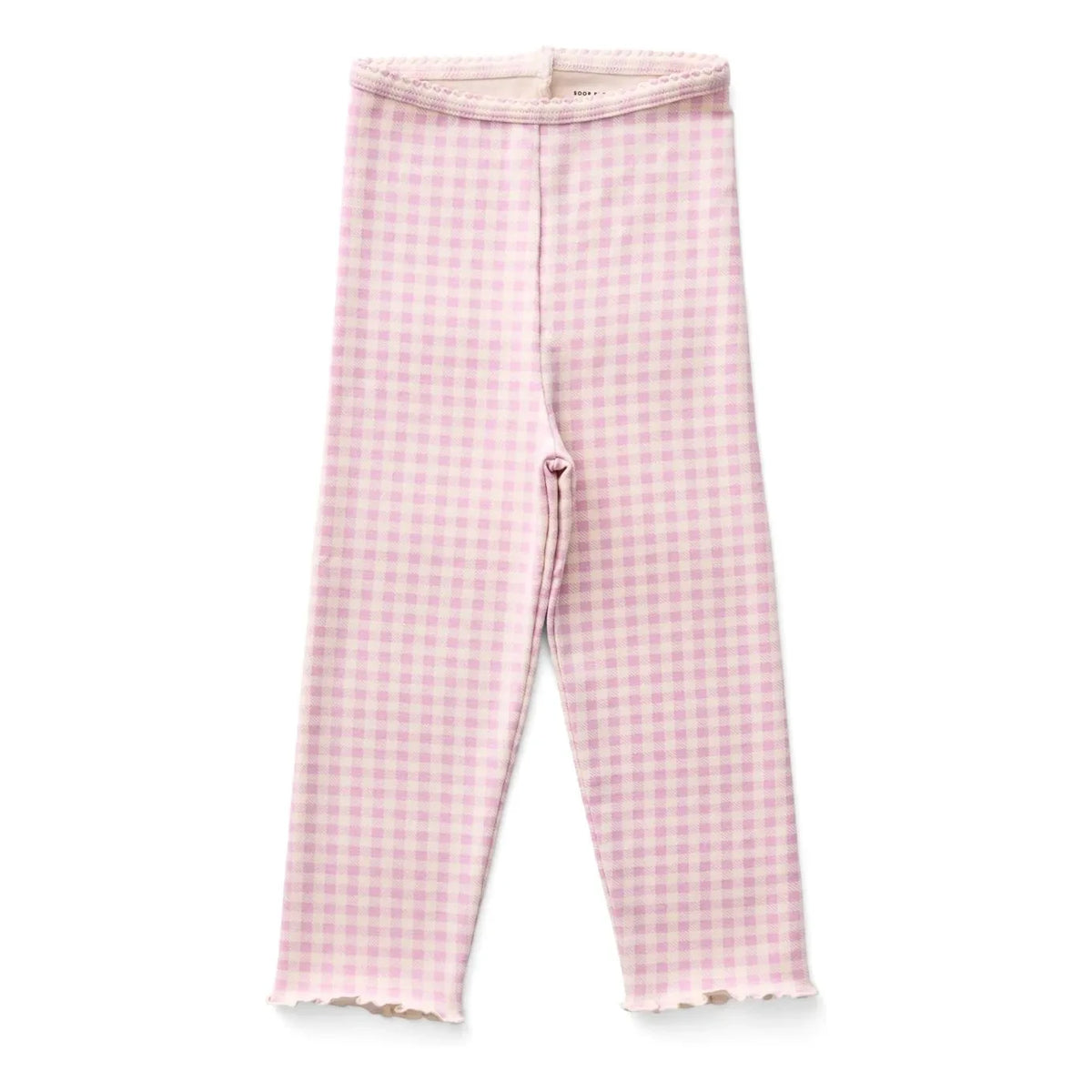 Soor Ploom - Pamuk Tayt Organic Gingham Pembe