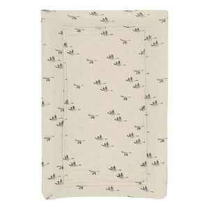 Rose in April - Fanny Goose Changing Mat Cover | Sand