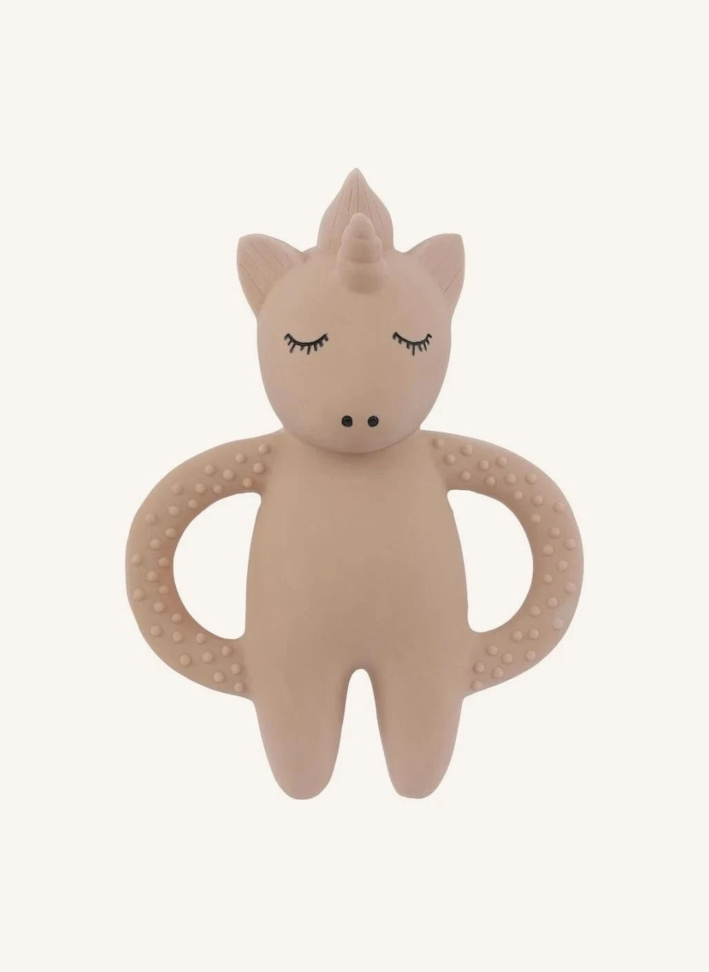 Konges Sløjd - Natural Rubber Unicorn Teething Ring | Pink