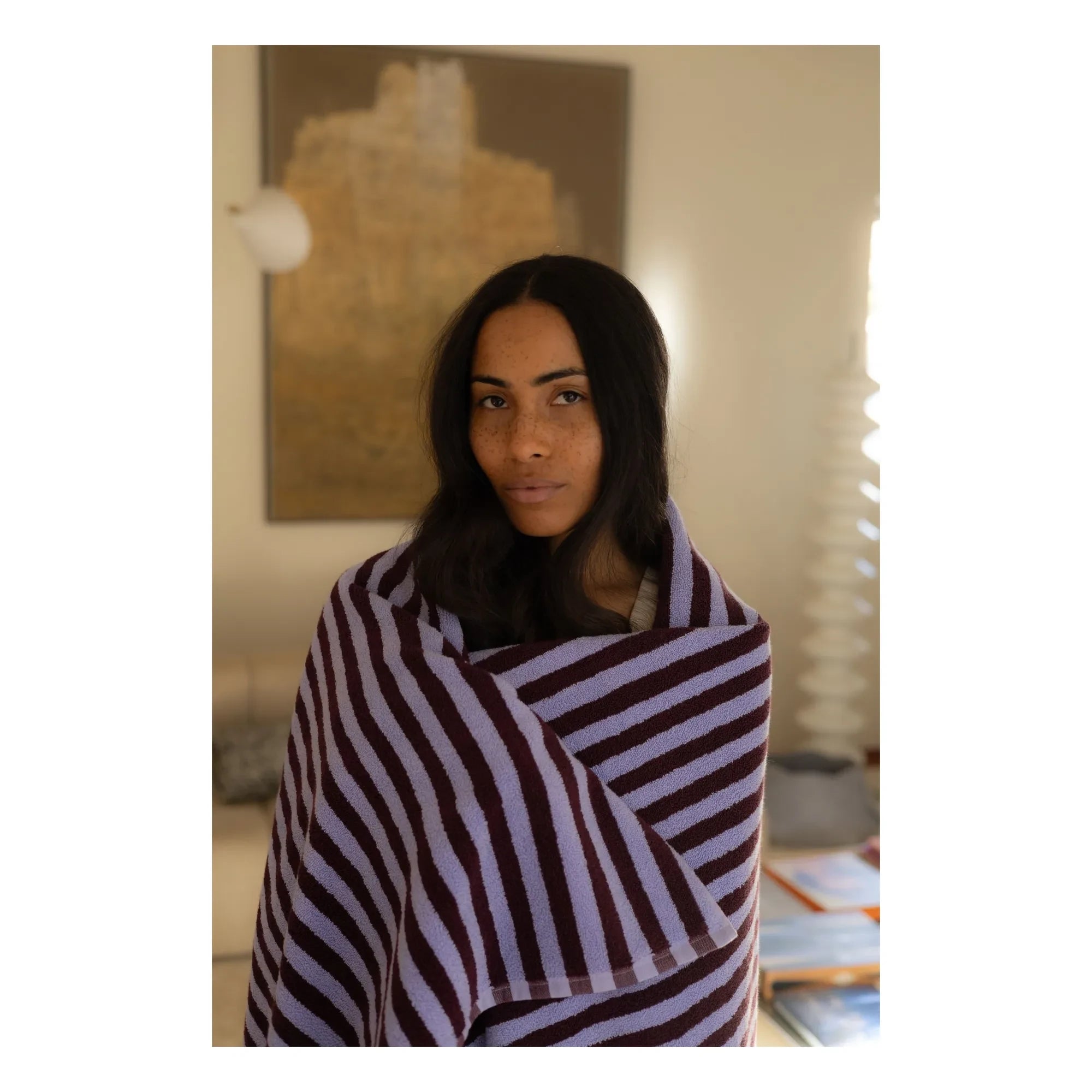 Bongusta - Naram bath towel | Burgundy