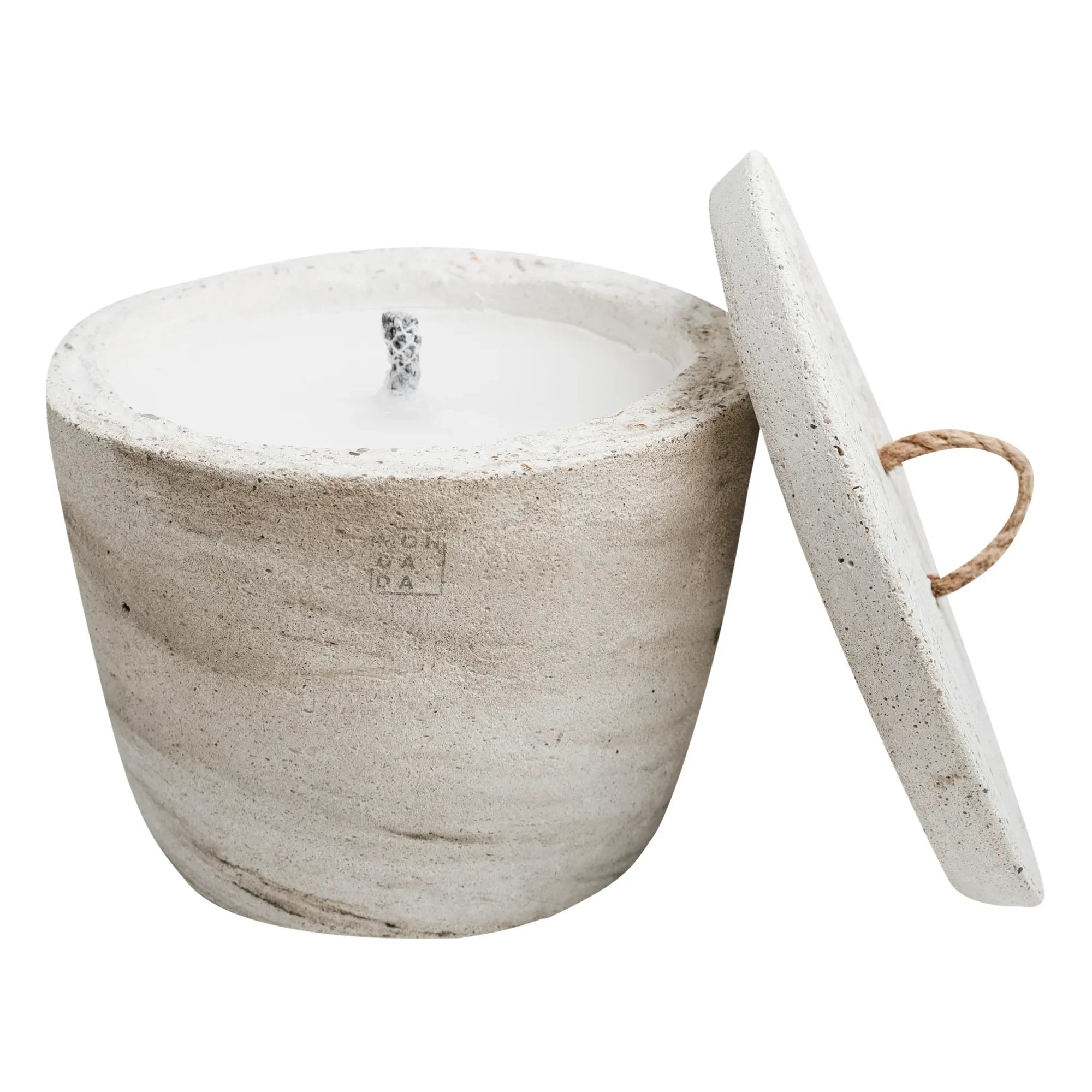 Mon Dada - Neutral Scented Outdoor Candle with Cover | White/Ecru