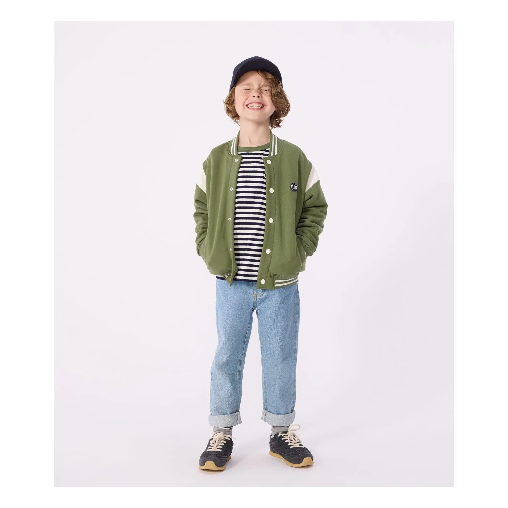 Petit Bateau - Teddy Fleece Wide Fit Jacket | Olive