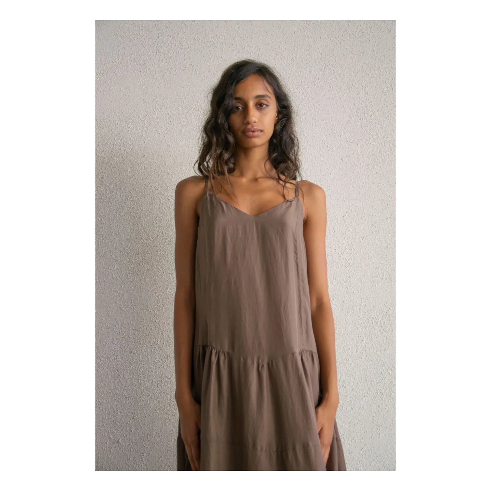 THEAVANT - Silk Martini Dress | Chocolate