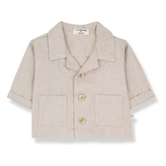 1+ in the family - Perratallada Linen Shirt | Beige