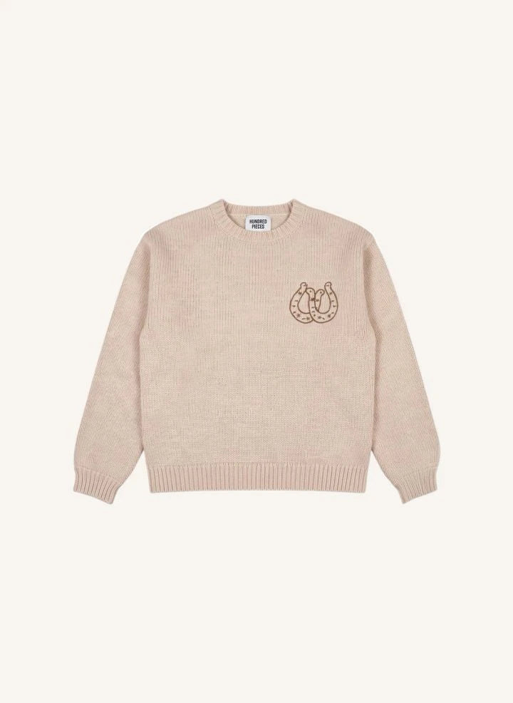 Hundred Pieces - Lacy Get Lucky Merino Wool Sweater | Cream