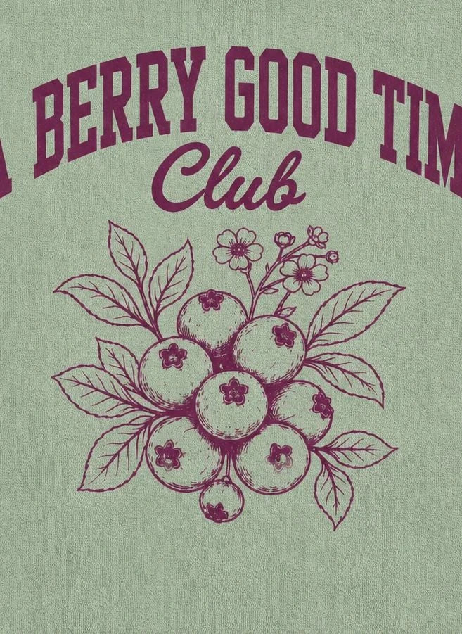 Hundred Pieces - Belmont Blueberry Organic Cotton Sweatshirt | Green